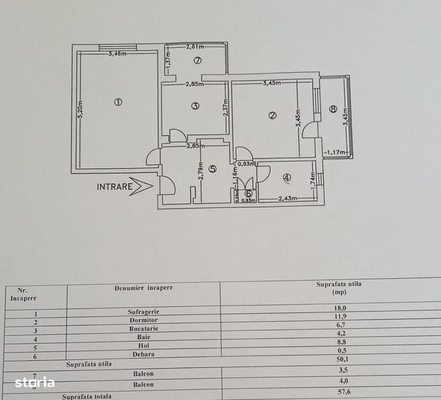 Apartament cu 2 camere de vanzare in Curtea de Arges. - 3