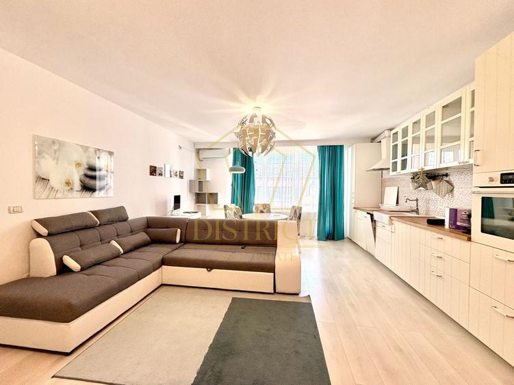 Apartament cu 2 camere semidecomandat, mobilat în Giroc