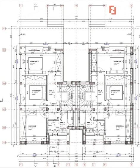 Duplex de vanzare, 5 camere despartit prin camera tehnica - Mosnita Noua - 2