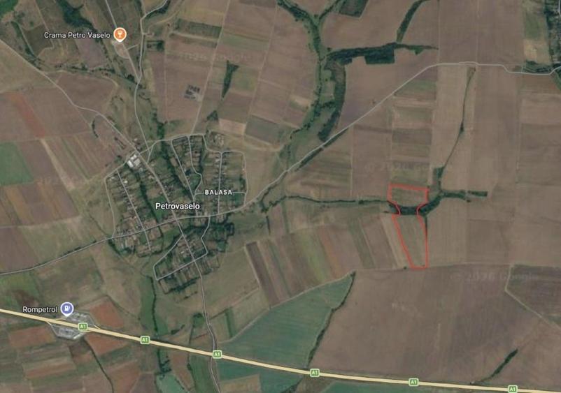 Teren agricol extravilan de 110000 mp, în Topolovățu Mare