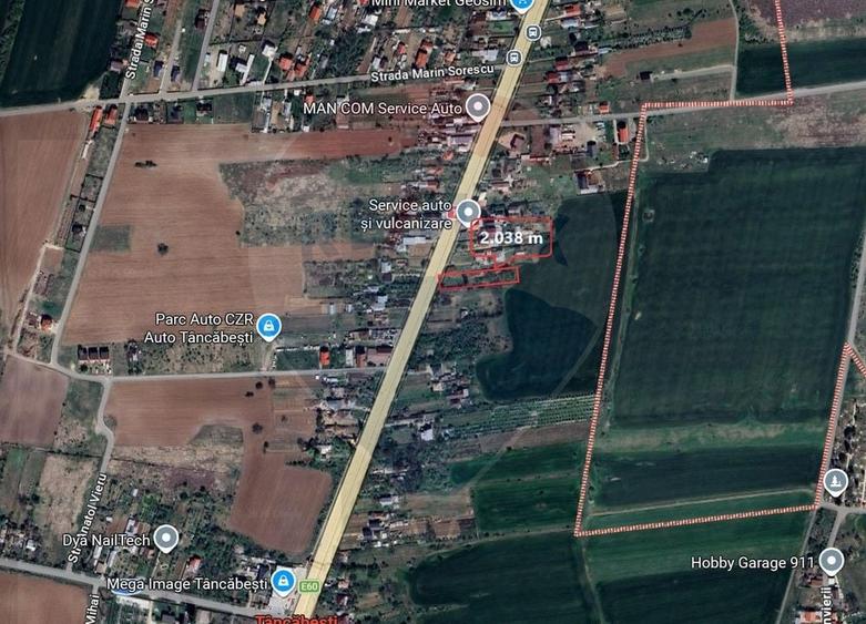 Teren Construcții intravilan de 2038 mp, în Tâncăbești