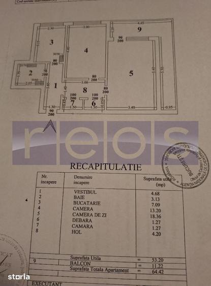 Apartament cu 2 camere decomandat în Titan