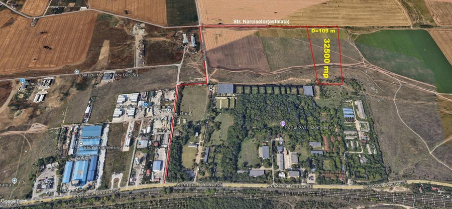 Teren Construcții intravilan de 32500 mp, în Domnești
