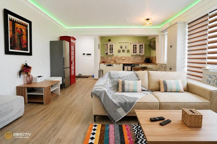 Apartament cu 2 camere semidecomandat, mobilat în Calea Romanului