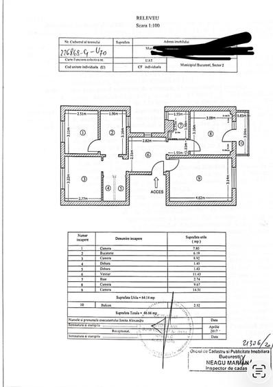 Apartament cu 4 camere în Colentina