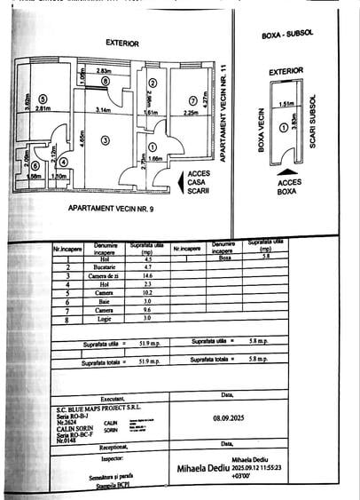 Apartament cu 3 camere semidecomandat, mobilat în Orizont