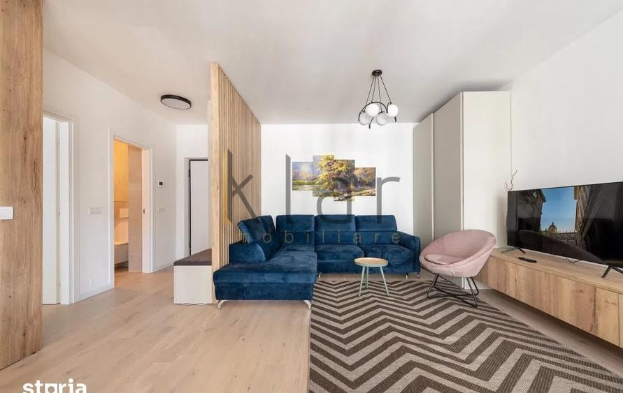 Apartament cu 2 camere semidecomandat, mobilat în Central