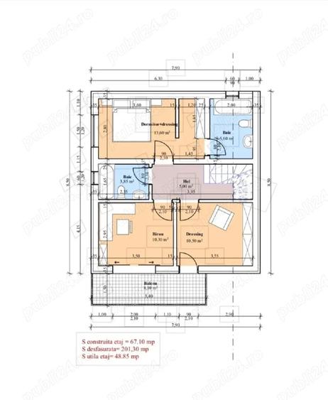 451 mp. Teren central cu aut. de constr vila - 8