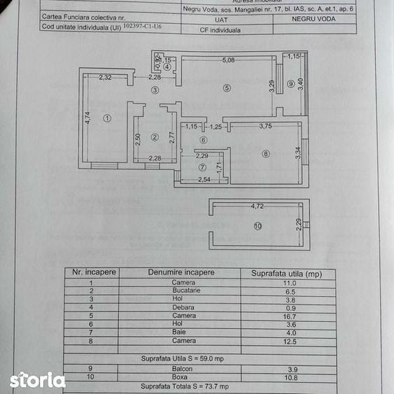 Apartament de vanzare 3 camere, or. Negru Voda, jud Constanta - 1