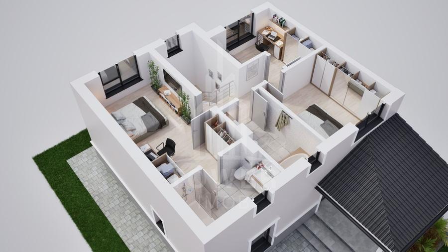 Duplex cu 4 camere cu Canalizare în Șura Mică