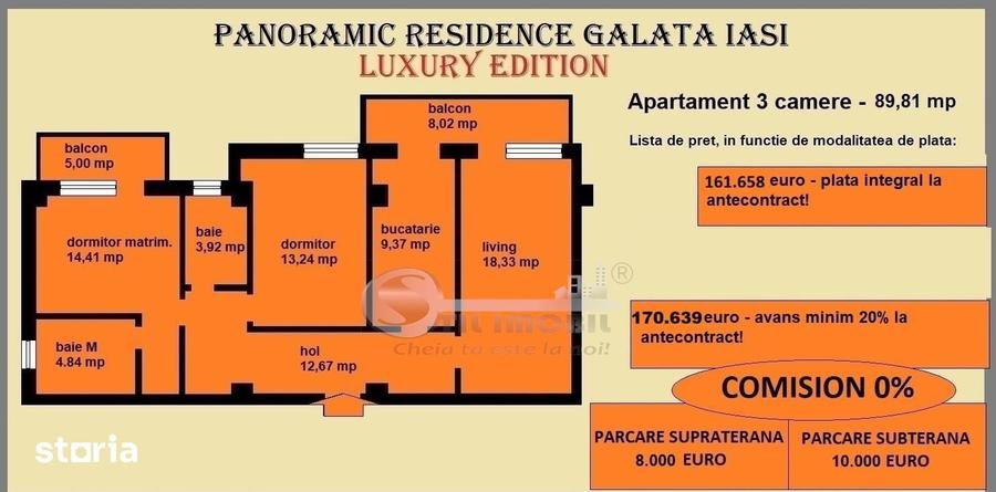 Apartament cu 3 camere decomandat în Galata
