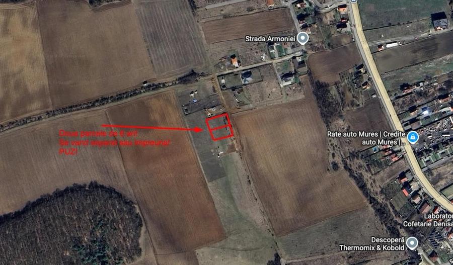 Vanzare doua terenuri 600 mp cu acte in regula Santana de Mure? (zona Unirii - Barde?ti) - 4