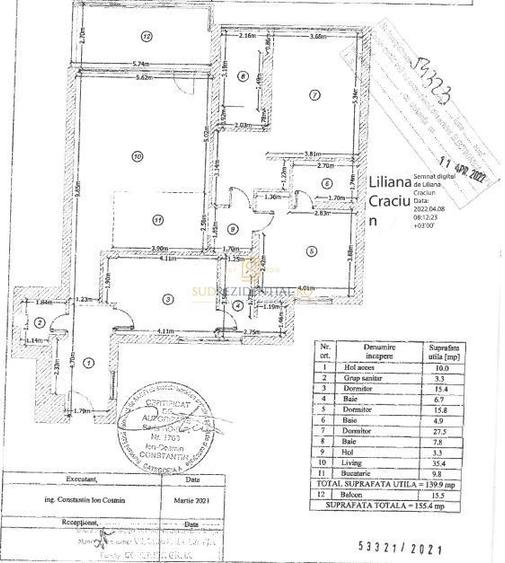 Apartament cu 4 camere în Nord