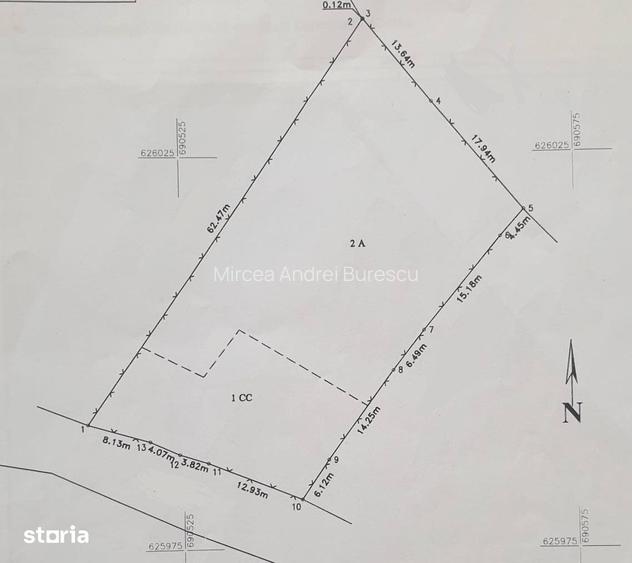 Teren intravilan 1560mp de vanzare in Cornesti - Miroslava