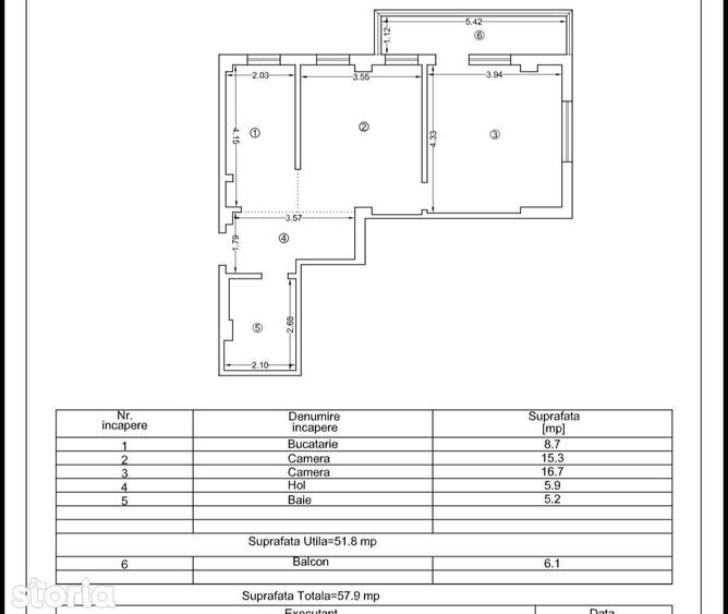 Apartament cu 2 camere decomandat, mobilat în Tomis Plus