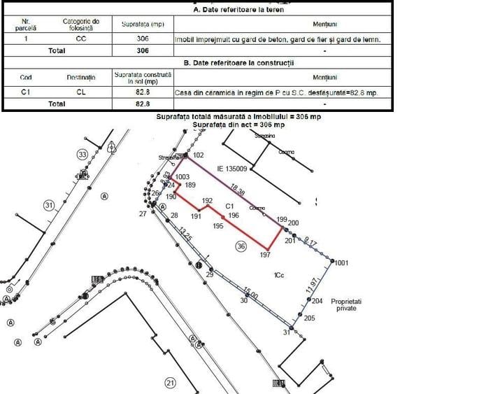 Casă cu 4 camere în 7 Noiembrie