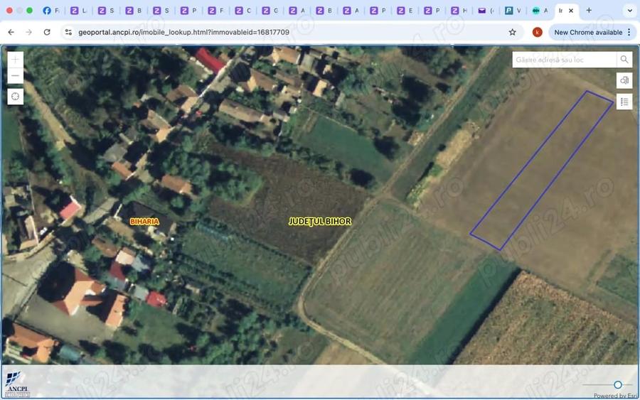 Teren de 1600 mp, în Cauaceu