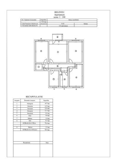 Apartament cu 4 camere decomandat în Central