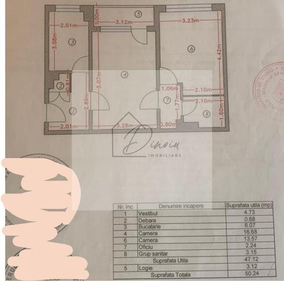 Apartament cu 2 camere semidecomandat în Drumul Taberei