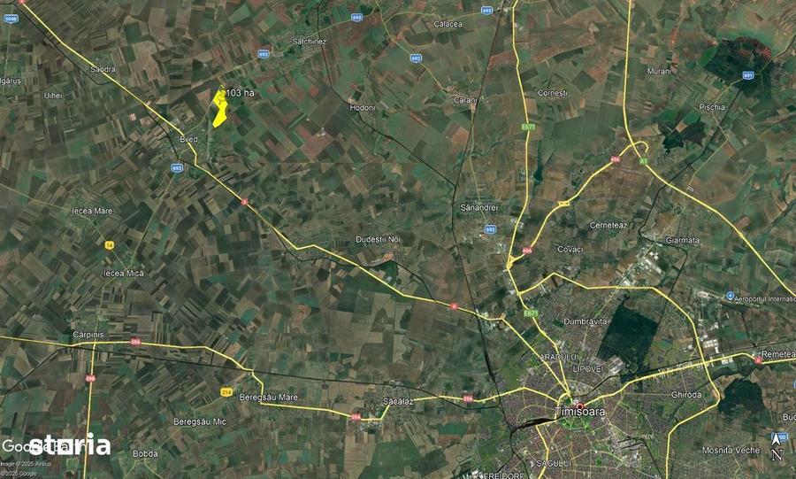 Teren de 1030000 mp, în Biled