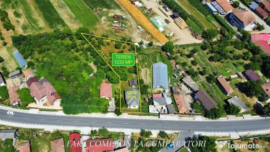 Casă cu 3 camere cu Teren 1233 Mp în Budești
