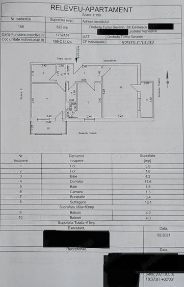 Apartament cu 2 camere decomandat în Exterior Vest