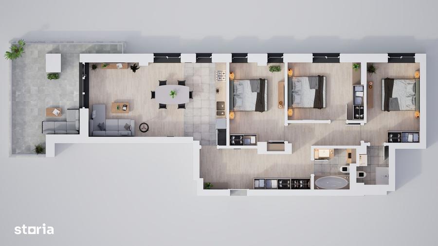 Apartament cu 4 camere în Central