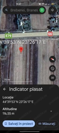 Teren de 12500 mp, în Brănești