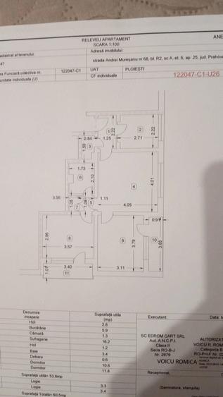 Apartament cu 3 camere semidecomandat în Andrei Mureșanu