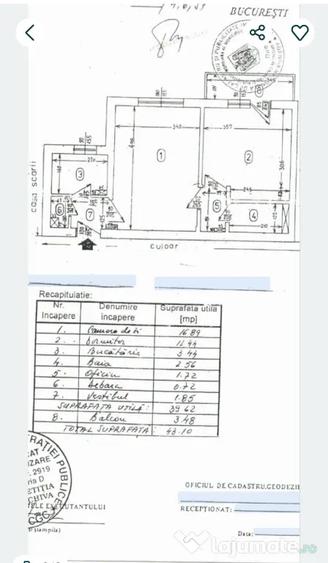 Apartament cu 2 camere semidecomandat în Gara de Nord
