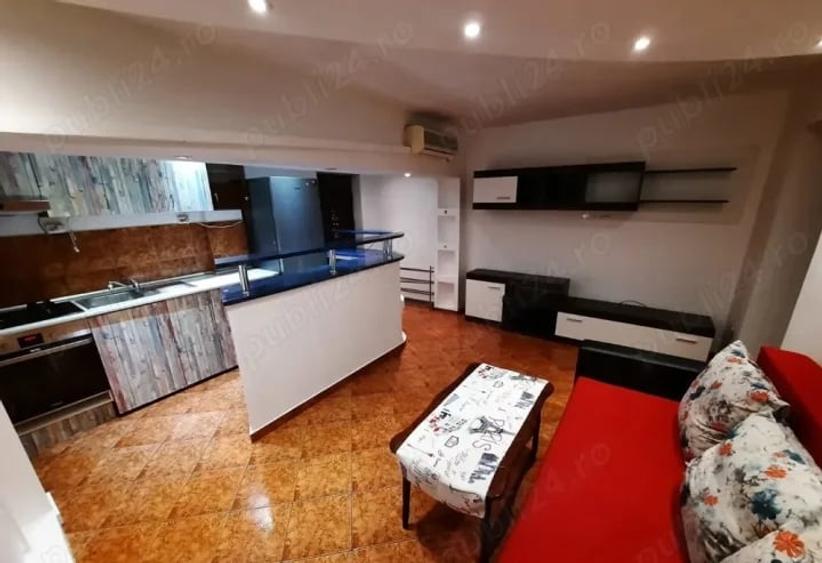 Apartament cu 2 camere semidecomandat, mobilat în Băneasa