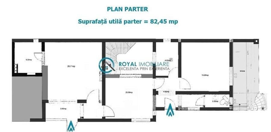 Duplex cu 6 camere cu Canalizare în Republicii
