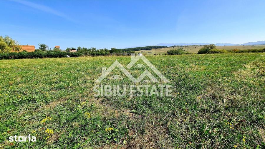 Teren cu vedere panoramica Intrare in Cisnadie 2325 mp deschidere 25ml - 2