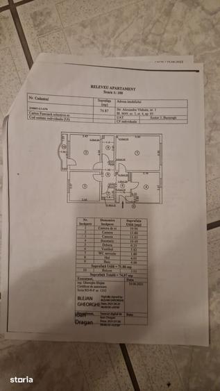 Apartament cu 3 camere decomandat în Nerva Traian