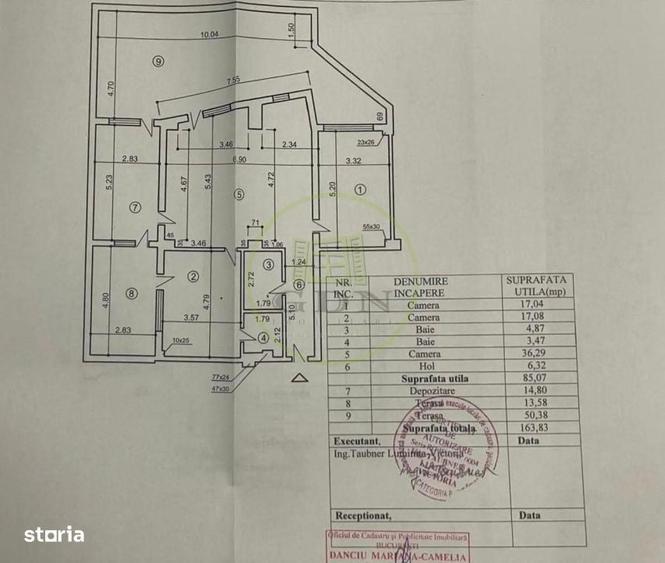 Apartament cu 3 camere, mobilat în Nord