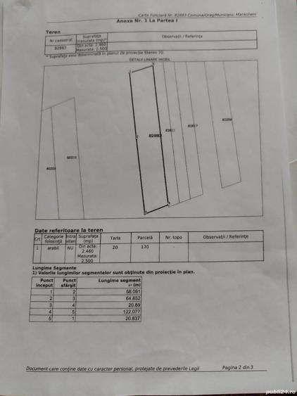 Teren de 122 mp, în Mărăcineni