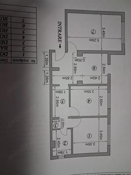 Apartament cu 3 camere decomandat în Central