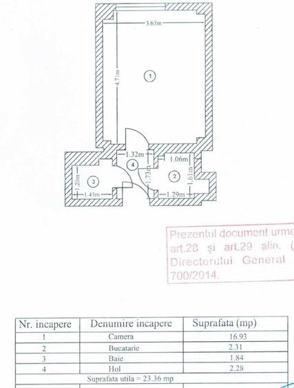 Garsonieră decomandată în Universitate