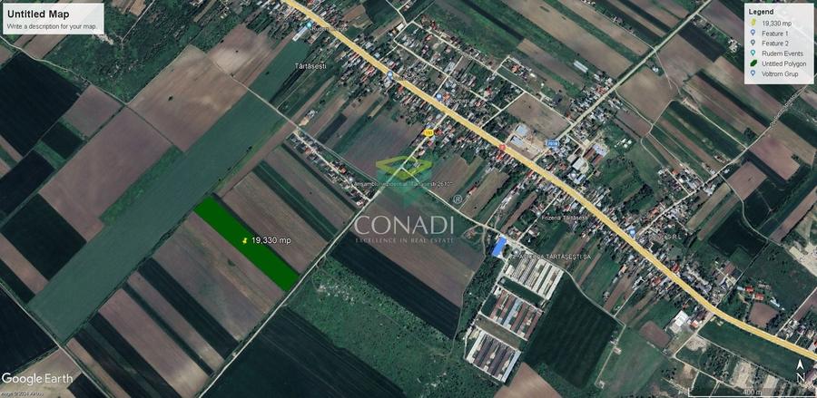 Teren Construcții intravilan de 535 mp, în Tărtășești