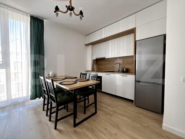 Apartament cu 2 camere semidecomandat, mobilat în Exterior Nord