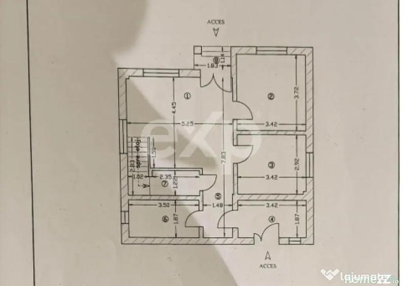 Casă cu 5 camere cu Teren 1060 Mp în Central