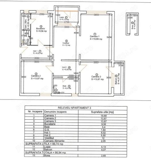 Apartament cu 4 camere semidecomandat în Take Ionescu