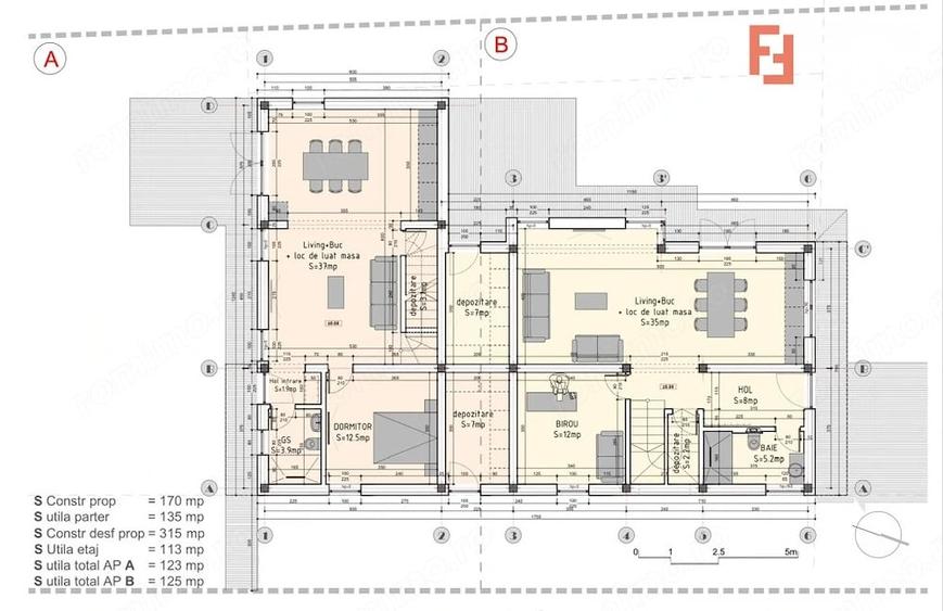 Casă cu 5 camere cu Teren 306 Mp în Urseni