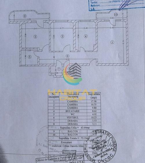 Apartament 3 camere, centrala, Aparatorii Patriei - 18