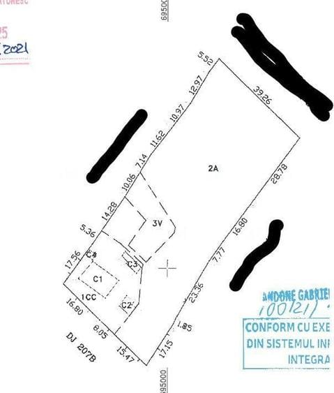 Casă cu 3 camere cu Teren 3633 Mp în Delești