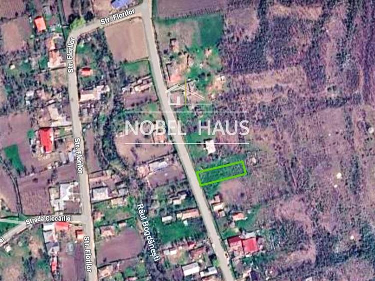 Teren Construcții intravilan de 1279 mp, în Bogdănești