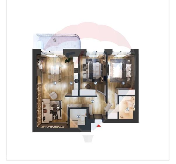 Vanzare apartamente 3 camere Pallady - 3