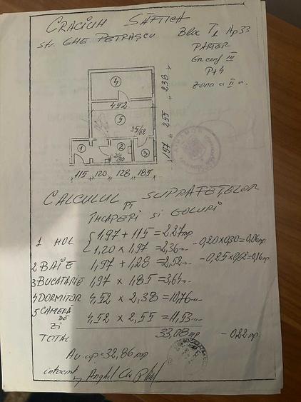 Apartament cu 2 camere semidecomandat în Central