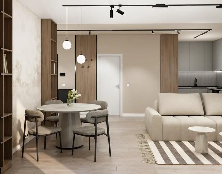Apartament cu 3 camere semidecomandat, mobilat în Voluntari