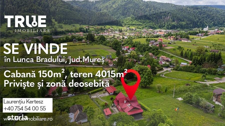 Casă cu 4 camere cu Teren 4015 Mp în Lunca